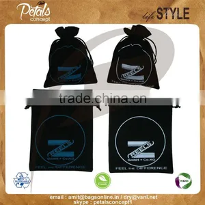 Velvet Promotional Gift Pouch With Drawstring thumbnail-1
