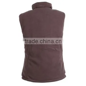 2016 New Design Apparel Stocklot Sleeveless Polar Fleece Waistcoat For Women thumbnail-2