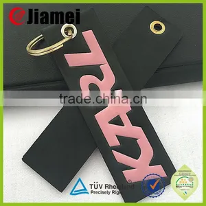 Custom Handmade New Design Blank Oval Leather Keyring thumbnail-2