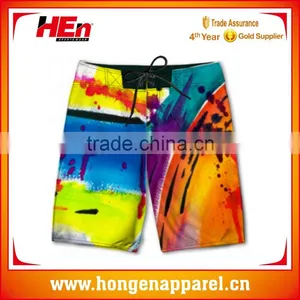 Hongen Apparel Full Sublimation Waterproof Custom Beach Shorts Beach Wear thumbnail-1