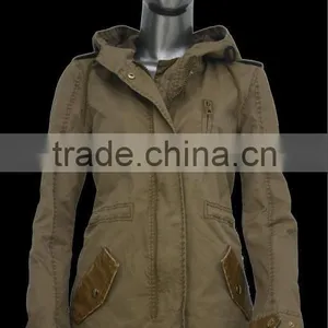 2015 Fashion Women Garment Dyed Jacket Wholesale thumbnail-1