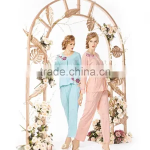 Asted 2016 Lspring and Autumn Plain Girl Pajamas thumbnail-1