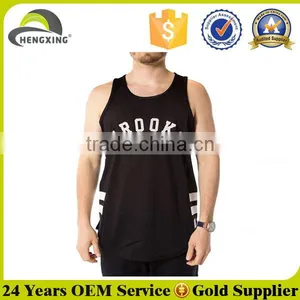 Wholesale Plain Gym Stringer Men's Tank Top In Bulk 2015 thumbnail-1