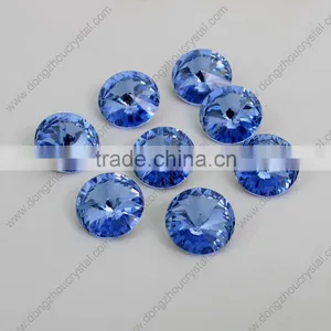 Round Shaped Black Diamond Crystal Point Back Fancy Rhinestone With Claw Setting thumbnail-4