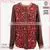 New Arrival Cotton Poplin Long Sleeve Red Leopard Printed Shirts for Ladies thumbnail-1