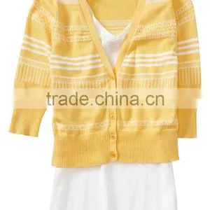 8KN029_2 Striped Cardigan thumbnail-1