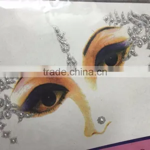 Crystal Face Eye Sticker Masque TATTOO Bindi Carnival thumbnail-3