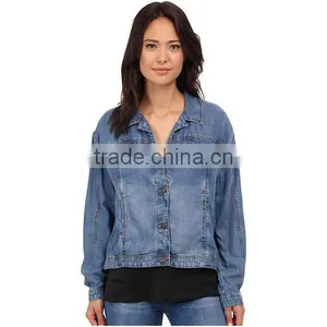 High Quality Autumn Denim Jacket Women With Soft Fabric thumbnail-1