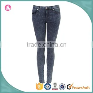 High Quality Stone Washed Women Sexy Skinny Demin Pants thumbnail-1
