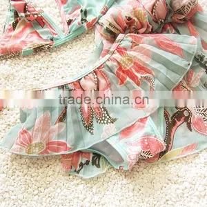 S31348W Wholesale Beautiful Printed Kids Swimwear for Girls thumbnail-4