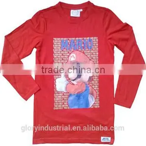 Genuine Branded Wholesale Printed Long Sleeve Collar T Shirts For Boys thumbnail-1