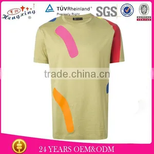 2015 Fashion Collar Pocket Men 95% Cotton 5% Elastane White T-shirt thumbnail-3