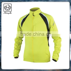 Detachable Sleeves Reflective Trims Waterproof Softshell Cycling Jacket for Man thumbnail-4