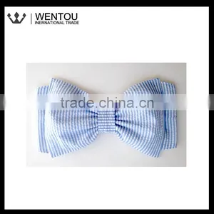 Monogrammed Seersucker Bow Bandeau thumbnail-1
