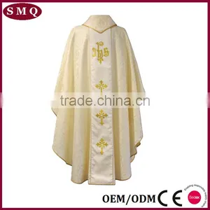 Wholesale Gold Cross Embroidery Clergy Chasuble thumbnail-2