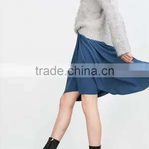 High Quality Skirt Australia Latest Design Oem Jersey Knit Ruffle Skirt for Women thumbnail-2