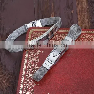 304 Stainless Steel Bracelets Silver Tone Rectangle Fish Curve 21.5cm Long thumbnail-3