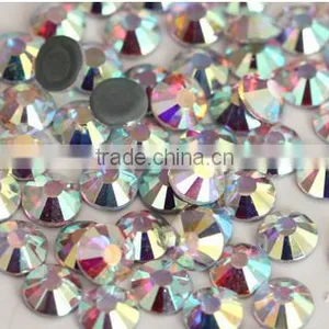 Crystal AB Rhinestone Ss6,ss8,ss10,ss12,ss16 ,ss20 Flat Back Hot Fix Rhinestones thumbnail-5