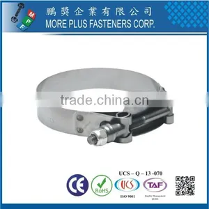 Made in Taiwan Plastic Stainless Steel Large Schlauchklemmen T Bolt Hose Clamp thumbnail-5