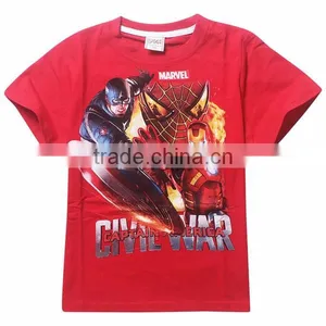 Latest Movie Captain America 3 Iron Man T-Shirts Captain America 3 Civil War Children's T Shirts Wholesale Short Sleeve T-Shirts thumbnail-2