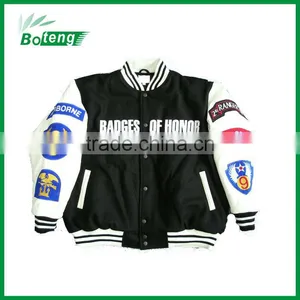 Man Embroidery Leather Jacket thumbnail-1