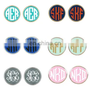 Monogram Enamel Disc Blanks Key Chain thumbnail-3