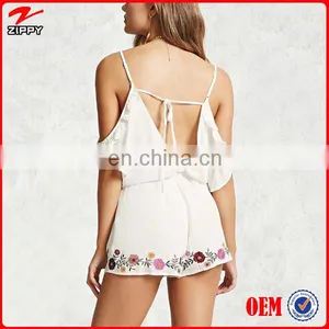 Exclusive Embroidered Girls Jumpsuit For Summer thumbnail-3