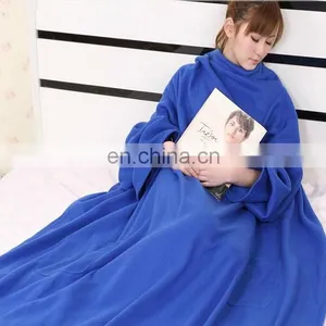 Winter Warm Woven Fleece Adults Kids TV Blanket With Sleeves thumbnail-2