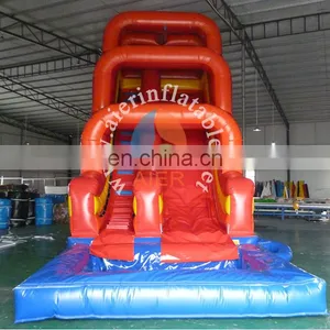High Quality Water Slide / Cheap Telescopic Slide Kids Indoor Slide / Red Inflatable Water Slide for Sale thumbnail-1