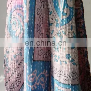 Indian Old Kantha Scraves thumbnail-4