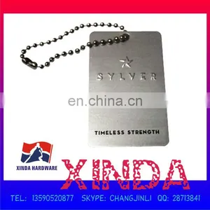 35*56mm High-class Aluminum Hang Tag With Chain,Superior Quality With Competitive Price thumbnail-1