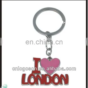 Christmas Gift of Heart Shape Metal Key Chain thumbnail-2