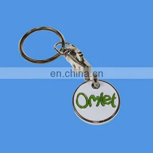 Custom Metal Caddy Coin, Promotion Trolley Coin Key Chain thumbnail-1