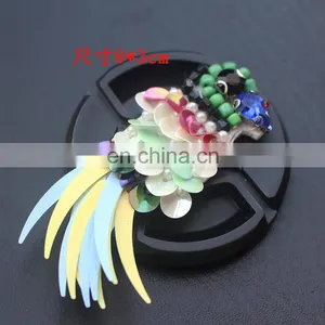Handmade Bird Sequin Beaded Patches thumbnail-4