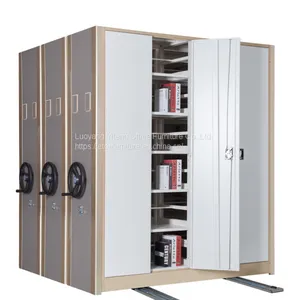 Library Trackless Metal Mobile Office Filing Compactor Cabinet Shelves thumbnail-5