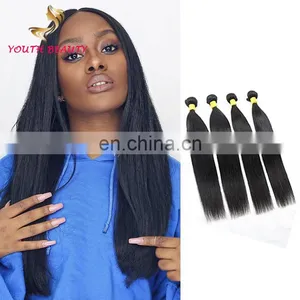 Fast Shipping 100% Indian Human Virgin Remy 9A Grade Hair Weaving in Silky Straight Cuticle Aligned Hair thumbnail-1