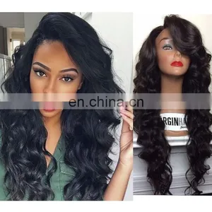 2017 New Designed Virgin Indian Women Hair Wig Body Wave Cheap Price Glueless Full Lace Human Hair Wig For Black Women thumbnail-1