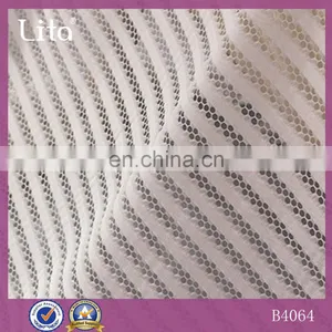 Autumn and Winter Fashion Striped Mesh Lace Fabric for Lady Dresses thumbnail-2