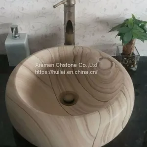 Sandstone Sinks,Stone Wash Basins,Nature Stone Wash Bowl thumbnail-1