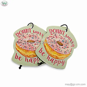 CMYK Colour Printing Absorbent- Paper Customized Shape and Size Paper Car Air Freshener thumbnail-3