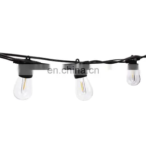 Waterproof Outdoor String Light 48FT S14 LED Bulbs E26 E27 for Holiday Garden Patio Christmas Use Fairy String Light thumbnail-2