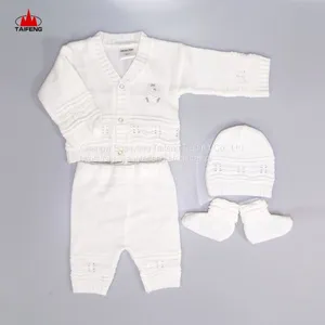 Single Breasted Sweater Winter Cotton Knitting Children Baby Girl Kids Computer Unisex OEM Customized thumbnail-1