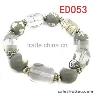 Kids Colored Enamel Bracelet With Charm thumbnail-1