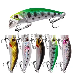Bestselling Submerged Minoluya Bait 4.5cm/3.5g Perch Bionic Bait 5 Color Plastic Hard Bait thumbnail-1