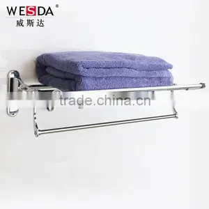 Wesda 90 Degree Rotation Hotel Bathroom Tmetal Towel Shelf Wall Hook 133 thumbnail-3