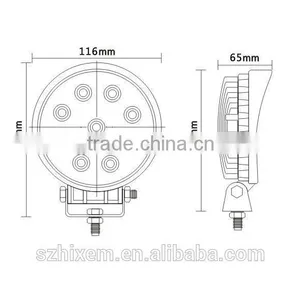 27w Round Led Work Light Offroad Driving Led Light IP67 thumbnail-2