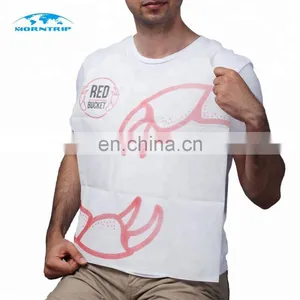 Adult Children Custom Printed Lobster Crab Disposable Plastic Restaurant Bib thumbnail-1