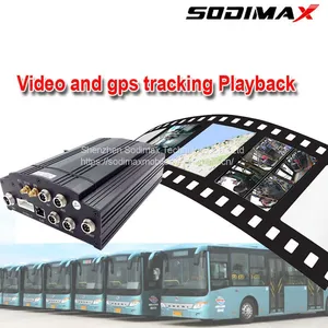 3G Real Time GPS Auto Fleet Management HDD MDVR 4CH Camera System Vehicle Mobile DVR thumbnail-1