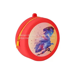 Customized Logo Silicone Coin Purses Cosmetics Coin Bag thumbnail-1