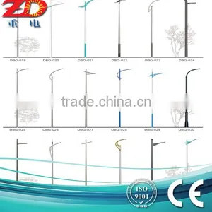 6m Dual Arm Street Light Pole Drawing thumbnail-1